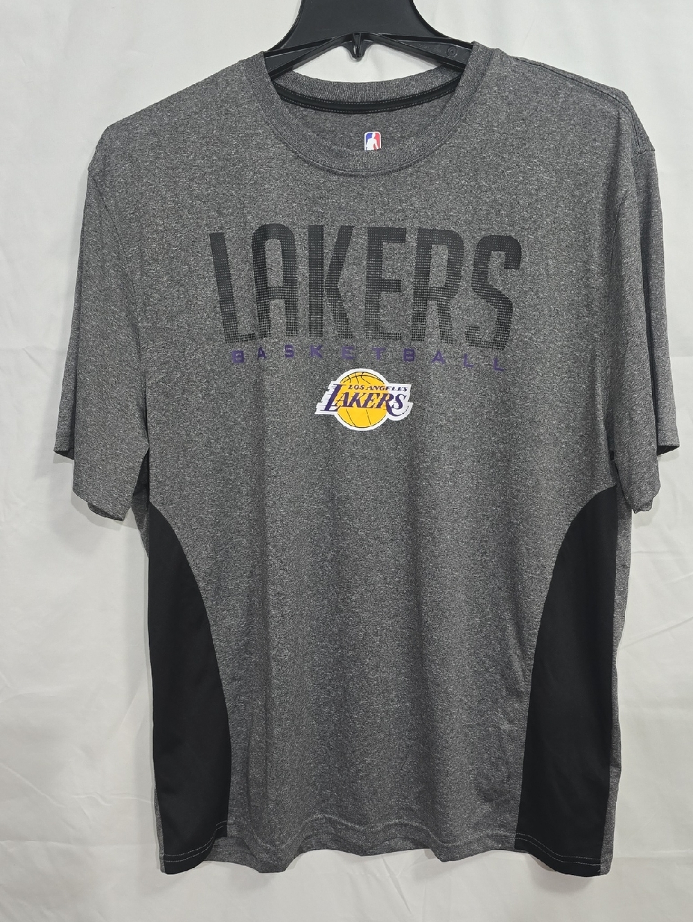 UNK NBA Los Angeles Lakers Mens XXL Gray Short Sleeve Graphic  Performance Tee